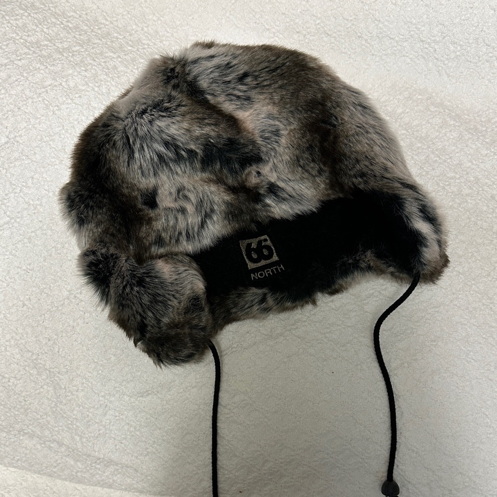 66 North Iceland Cozy Faux Fur Trapper Hat with Ear Flaps